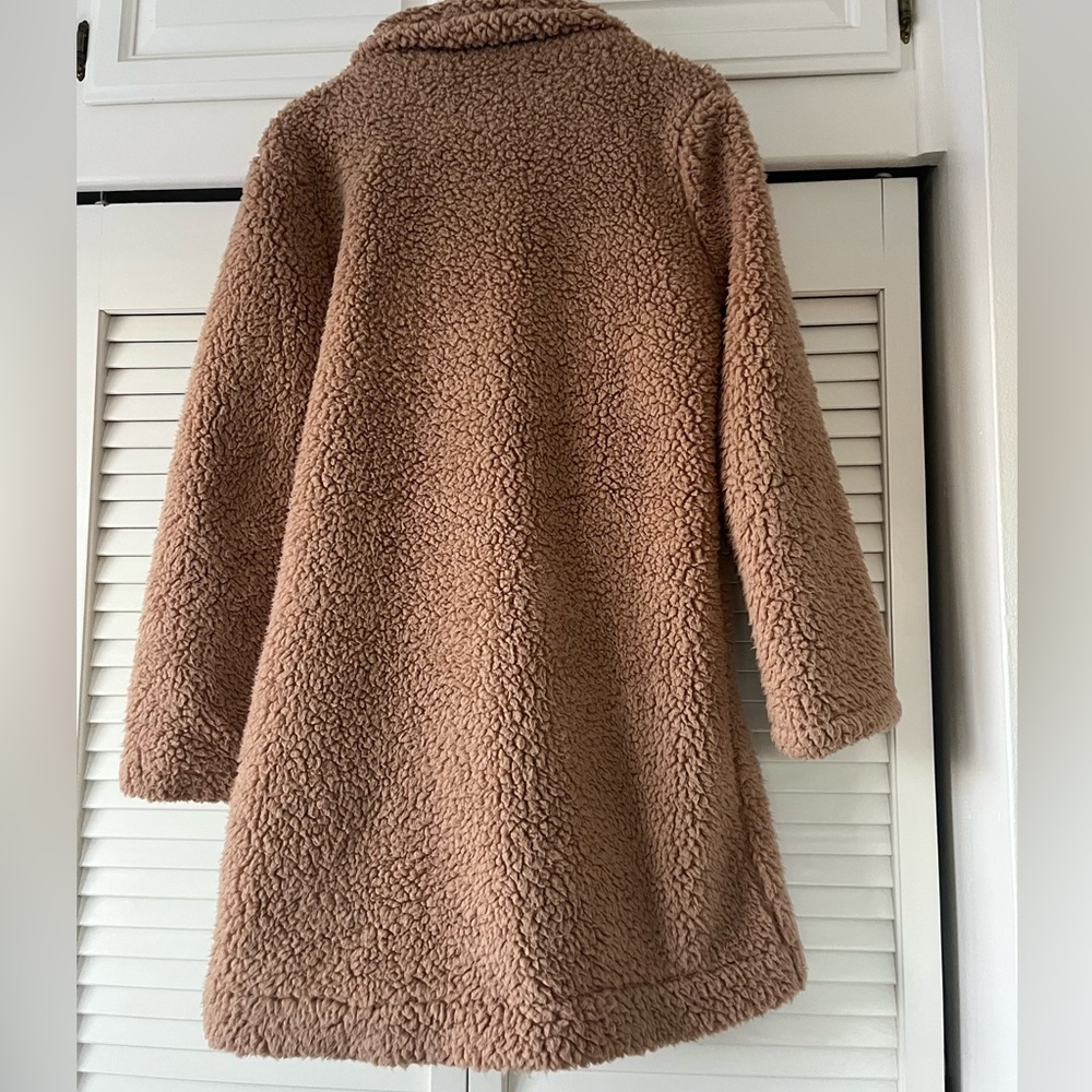 Long Tan Teddy Jacket - Picture 3 of 4